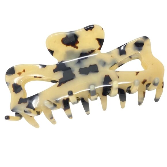 Accessories - Hair Claw French Handcrafted Cellulose Acetate 3.5-Inch No Slip Grip Womens